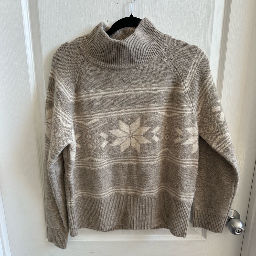 Vici Cozy Beige Turtleneck Sweater